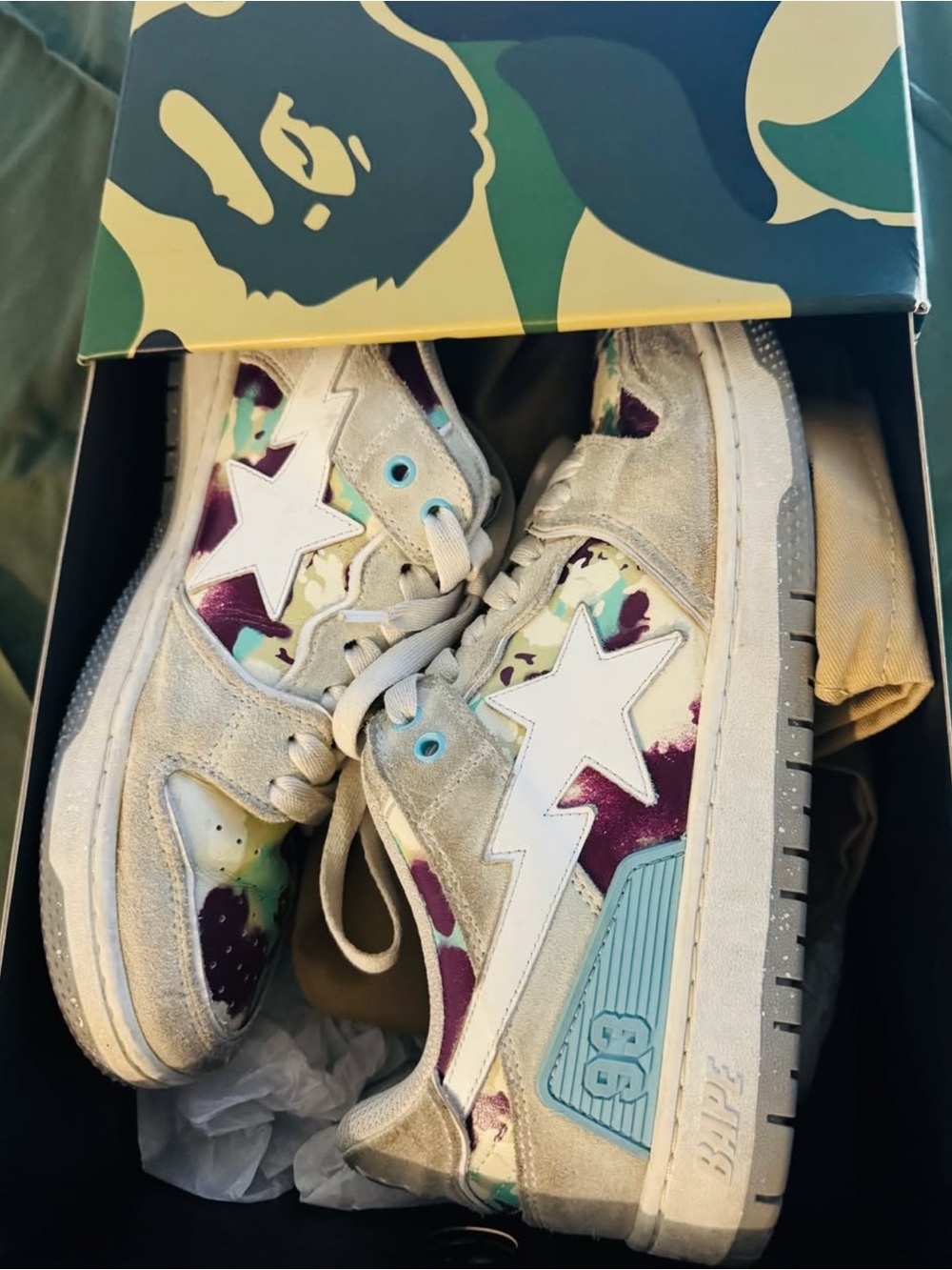 Mens Bape sk8 sta shoes